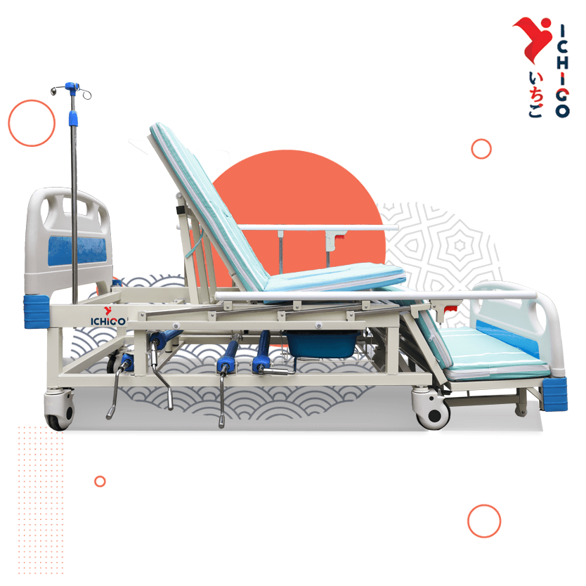  Giường bệnh 4 tay quay ICHIGO IG-HB04